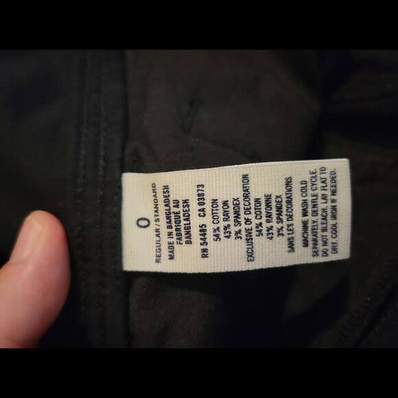 American Eagle Outfitters size 0 black cropped pants - Picture 4 of 5